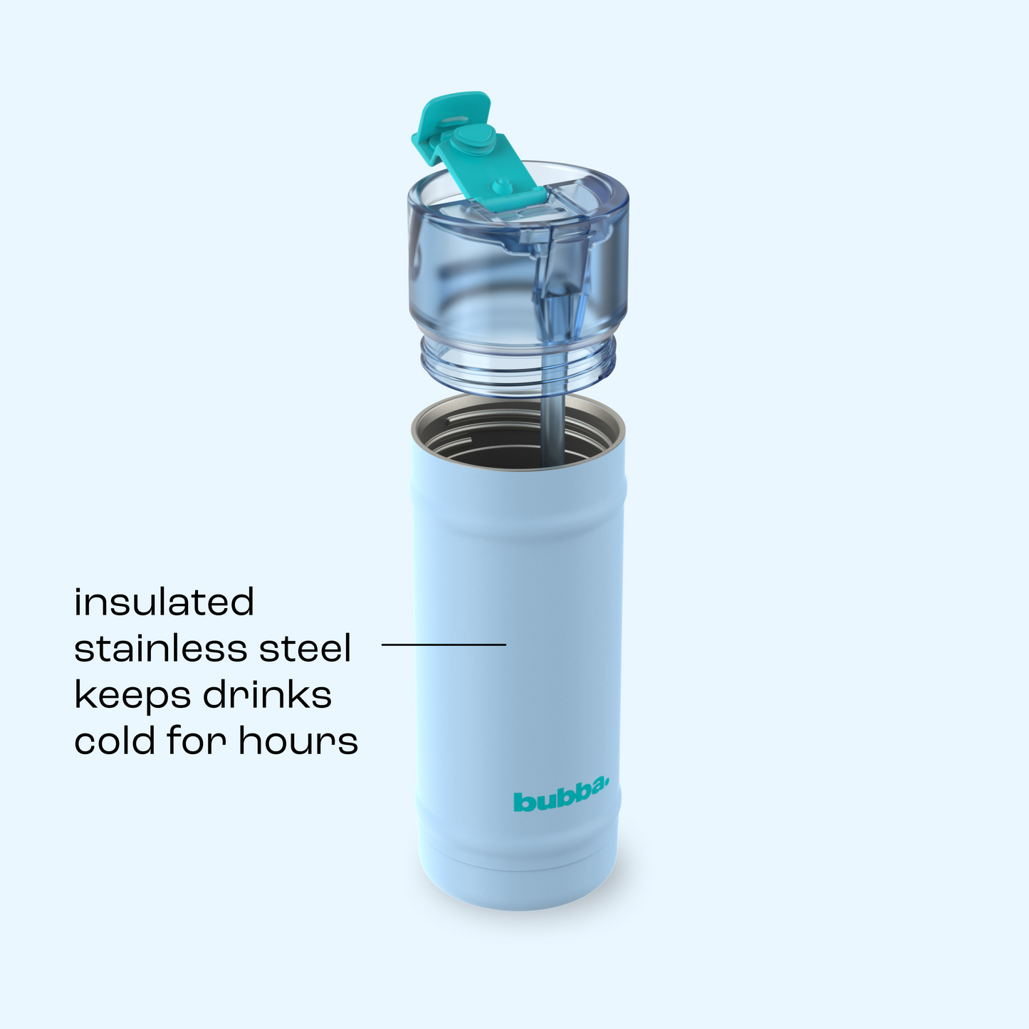 bubba 18 oz DualSip Insulated Stainless Steel Water Bottle - Daydreamin - US 3461