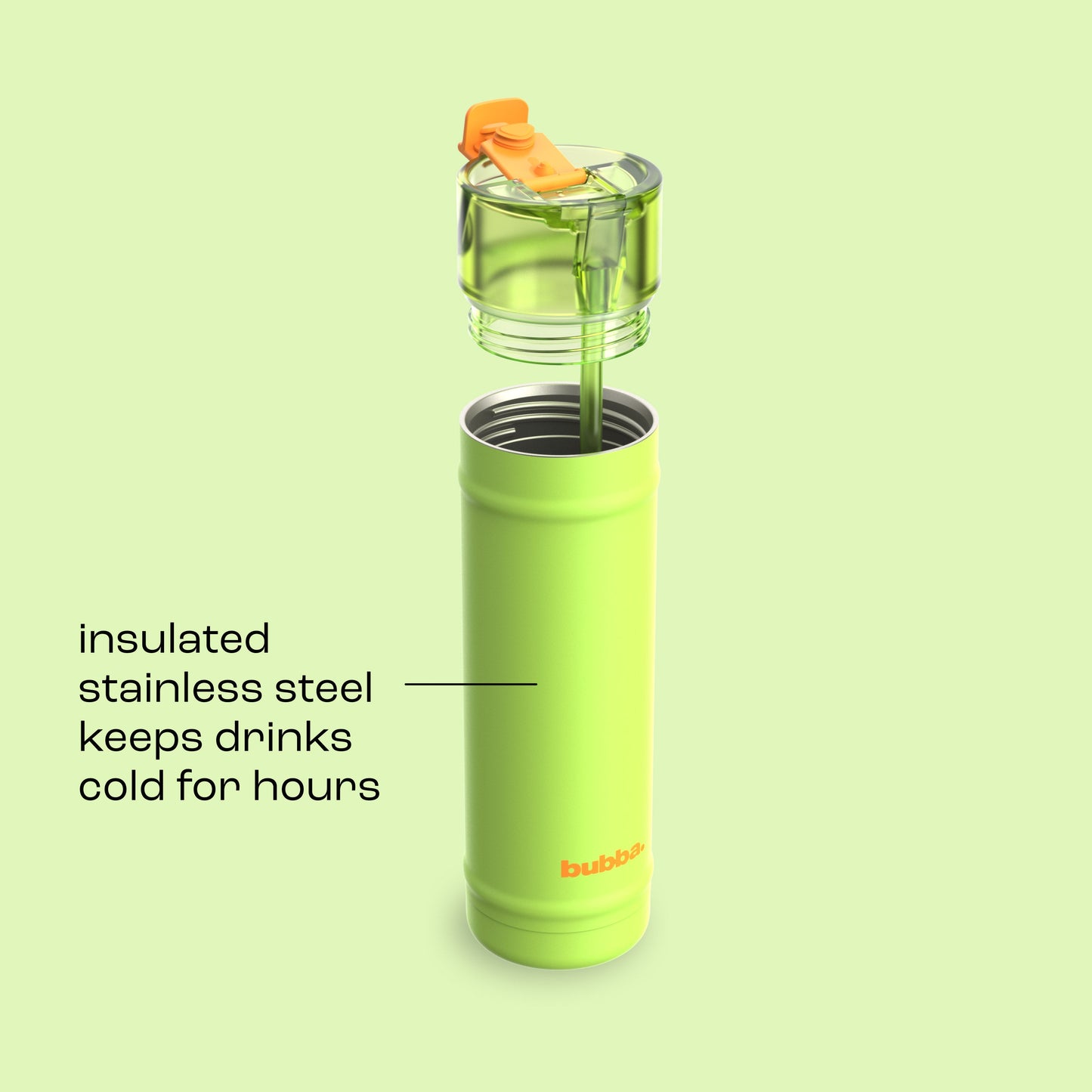 bubba 24 oz DualSip Insulated Stainless Steel Water Bottle - Glow Up - US 6505