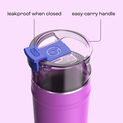 bubba 18 oz DualSip Insulated Stainless Steel Water Bottle - Mood Booster - US 7144