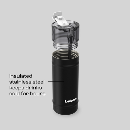 bubba 18 oz DualSip Insulated Stainless Steel Water Bottle -  Office Siren - US 4456