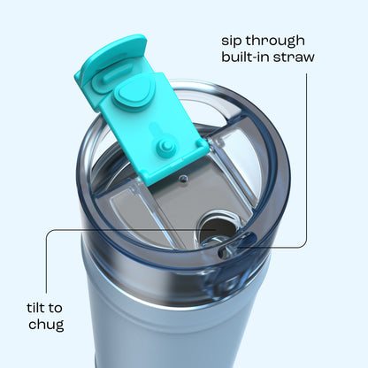 bubba 24 oz DualSip Insulated Stainless Steel Water Bottle - Daydreamin - US 7292