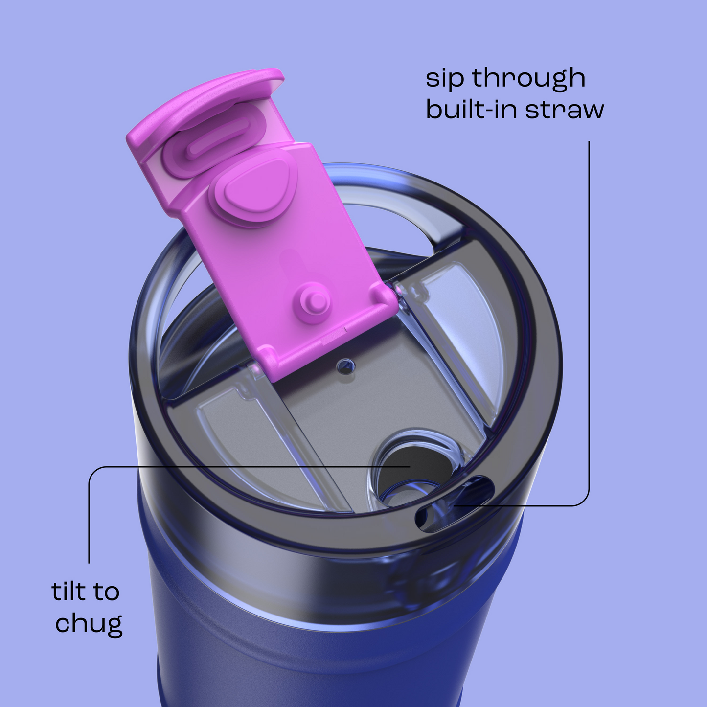 bubba 18 oz DualSip Insulated Stainless Steel Water Bottle - Ocean Energy - US 2731