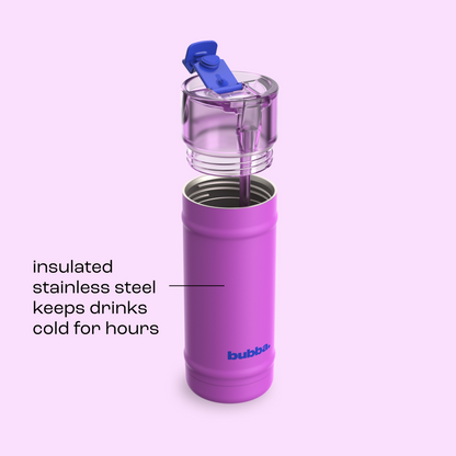 bubba 18 oz DualSip Insulated Stainless Steel Water Bottle - Mood Booster - US 7144