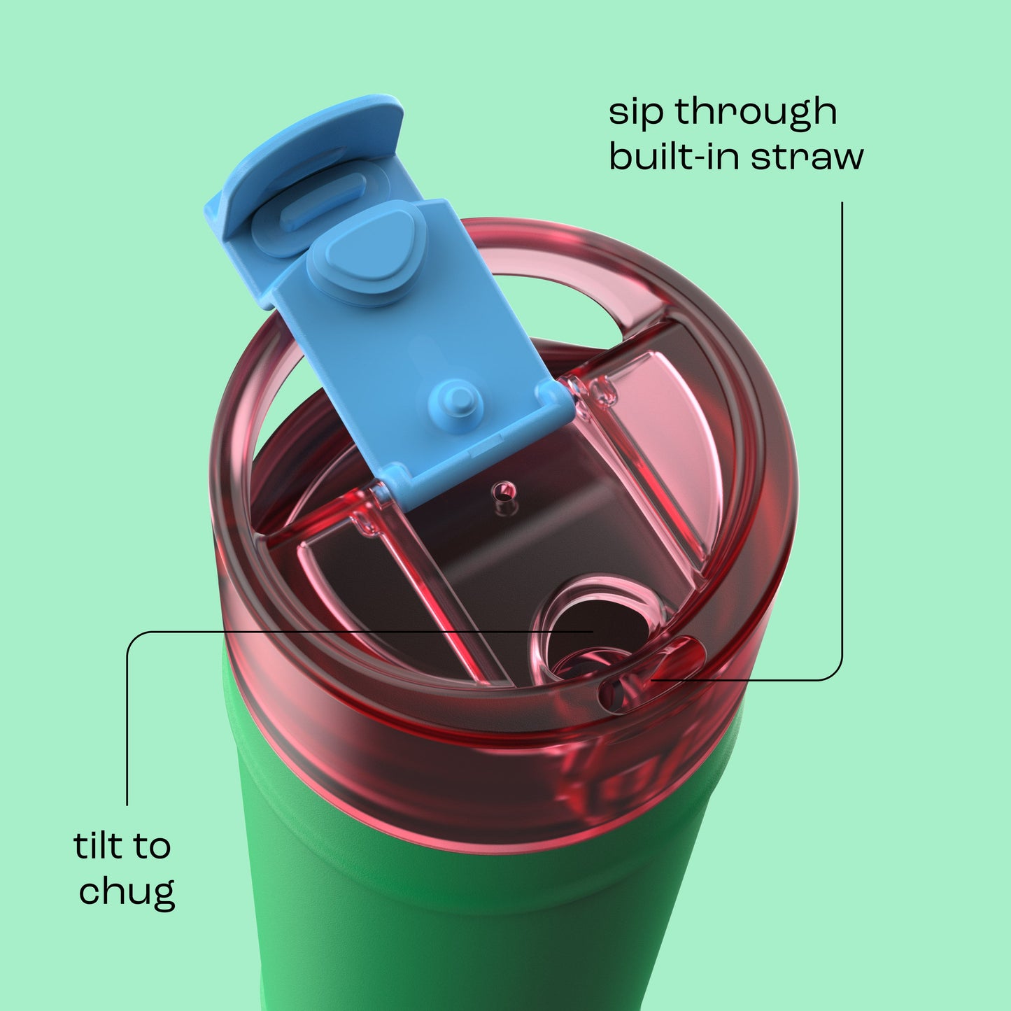 bubba 24 oz DualSip Insulated Stainless Steel Water Bottle - Fresh Serve - US 5225