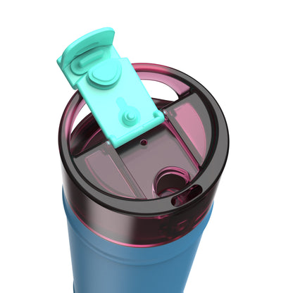 bubba 24 oz DualSip Insulated Stainless Steel Water Bottle - Blue Ribbon - US 8224