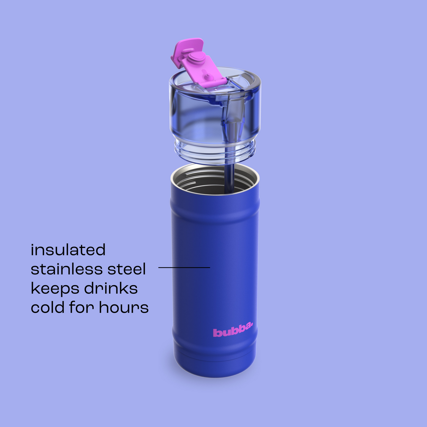 bubba 18 oz DualSip Insulated Stainless Steel Water Bottle - Ocean Energy - US 2731