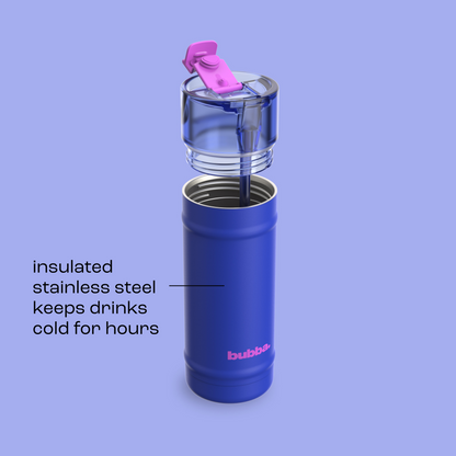 bubba 18 oz DualSip Insulated Stainless Steel Water Bottle - Ocean Energy - US 2731