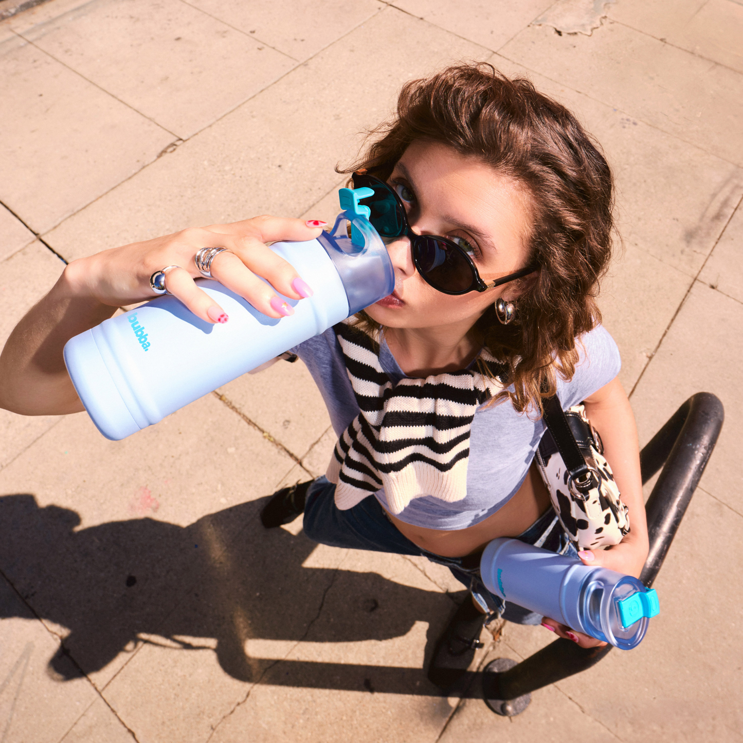 bubba 24 oz DualSip Insulated Stainless Steel Water Bottle - Mood Booster - US 3123