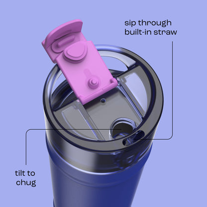 bubba 24 oz DualSip Insulated Stainless Steel Water Bottle - Ocean Energy - US 4663